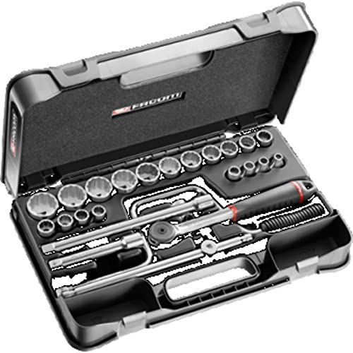 Facom *Facom S.161-3P12U 25 Piece Imperial Socket Set 1/2 Sq Drive