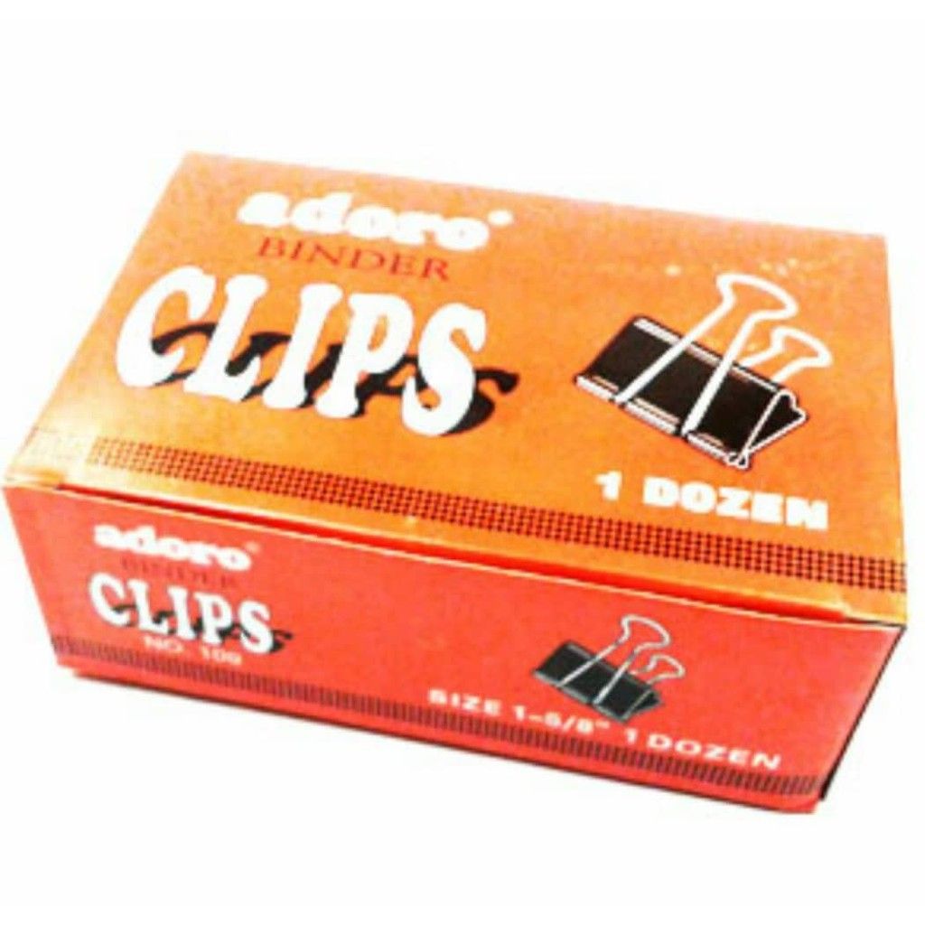 Adoro Binder Clip 15mm 12 pcs/box  Clip