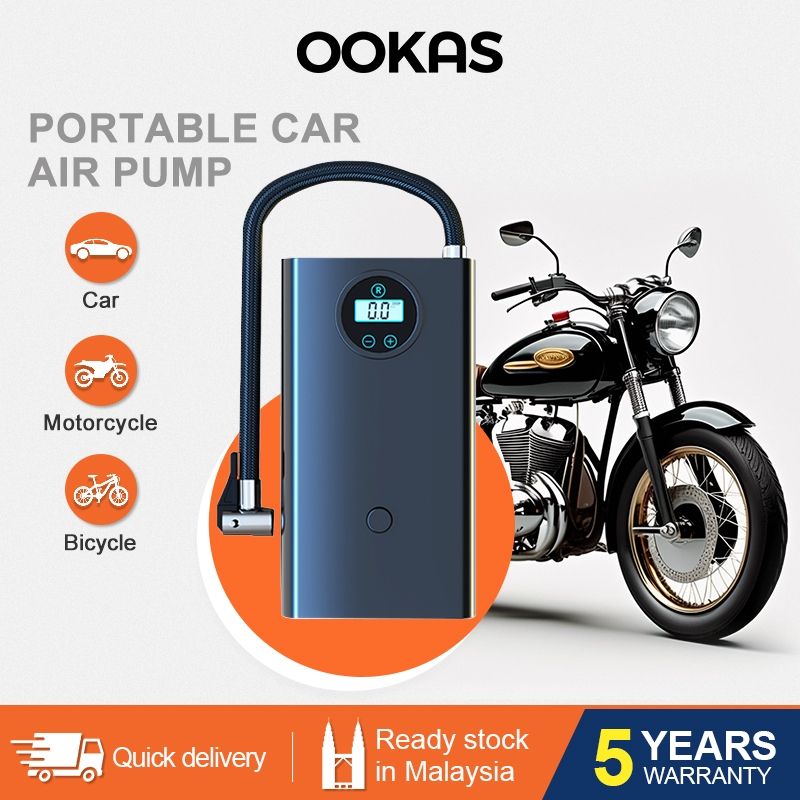 OOKAS Portable Air Pump Tire With Custom Logo (Sticker/Engrave)