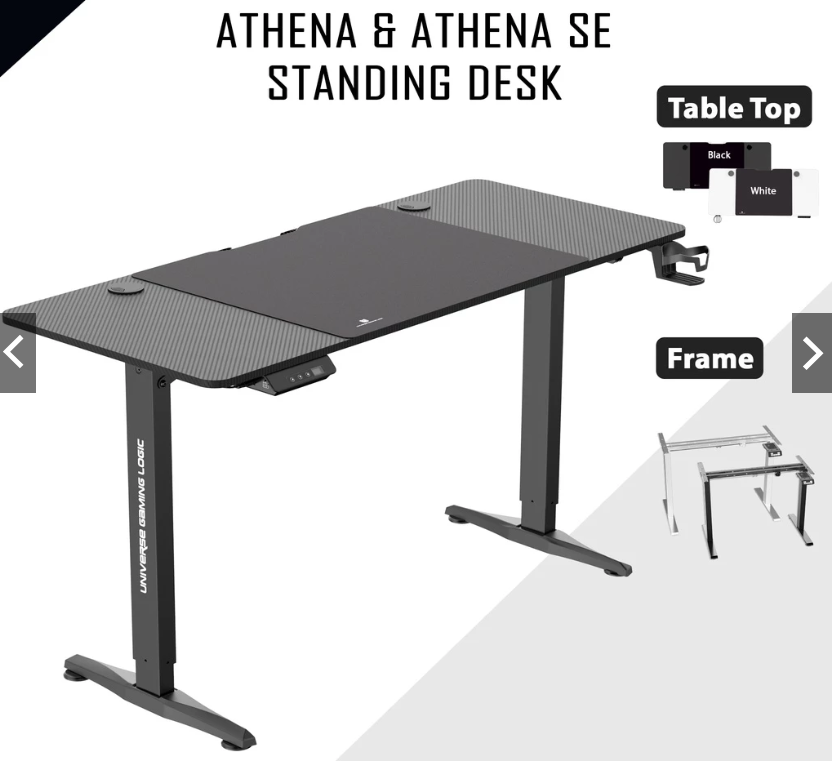 Athena Standing Desk /Smart Lifting Motorized and Height Adjustable WITH PEDESTAL