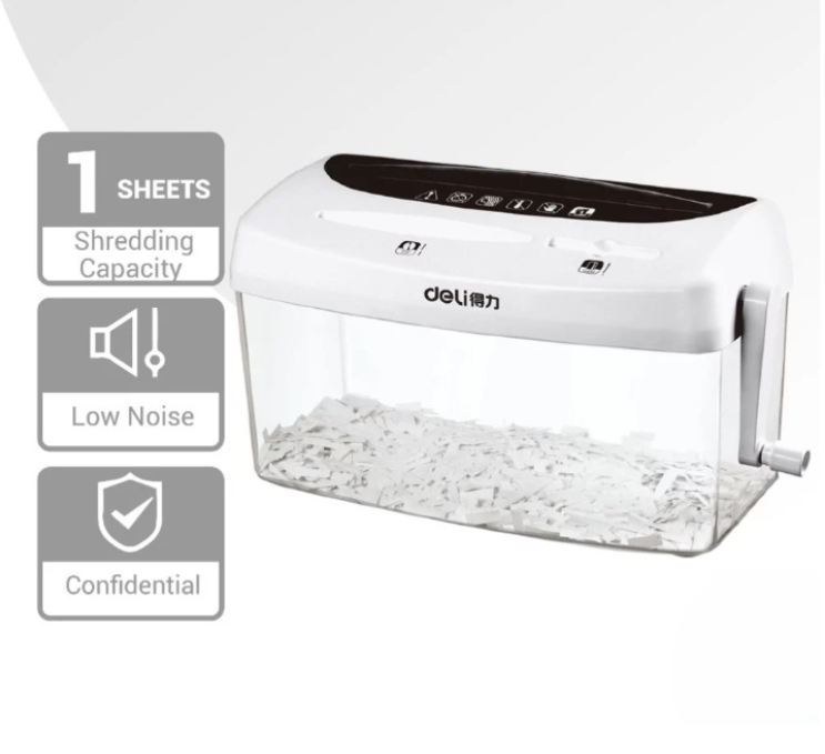 DELI MANUAL A4 PAPER SHREDDER FOR SMALL BUSINESS (1 PC) 9935
