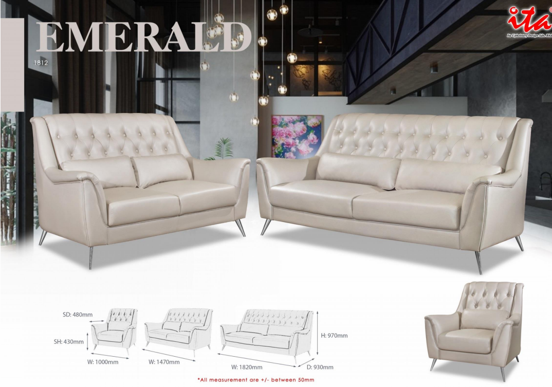 ITA OFFICE SOFA SET - EMERALD 1812
