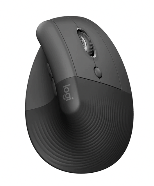 Logitech Lift Vertical Ergonomic Mouse | Wireless Bluetooth | Quiet clicks | 4 buttons