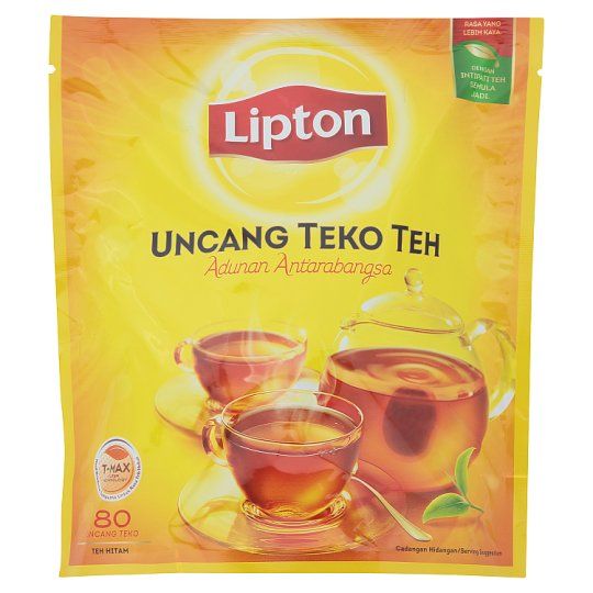 Lipton Teapot Pouch Black Tea Teabags 80 x 2g