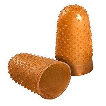 QP Rubber Fingertips Chocolate Colour