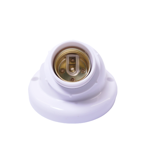 YLI E27 ADJUSTABLE ANGLE BATTEN HOLDER BULB HOLDER WHITE