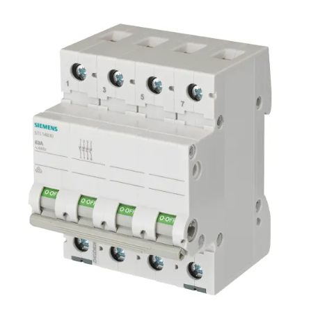 Siemens 5TL1432-0 4P Pole Isolator Switch - 32A Maximum Current