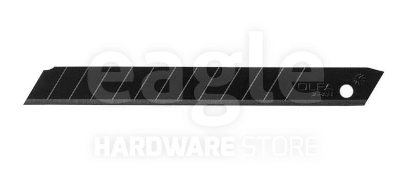 OLFA ASBB-10 BLACK BLADES FOR A-1, 180 BLACK, SAC-1, SVR-2, XA-1 & SPC-1 (10 PCS / TUBE)