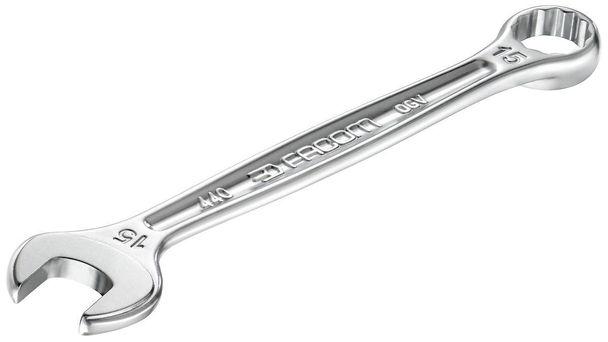 Facom Metric 29 mm Satin Chrome Combination Spanner - 440.29