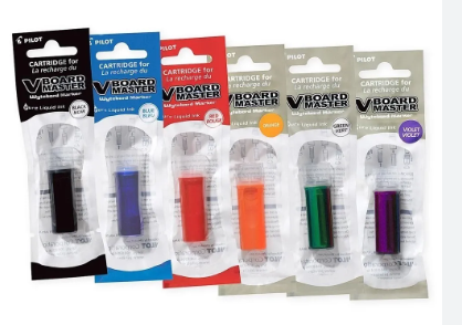 PILOT WBV WHITEBOARD REFILL CARTRIDGE -ALL COLOUR / Pilot / VBOARD / Marker Ink / Whiteboard Refill Cartridge / Pilot Marker Refill Ink