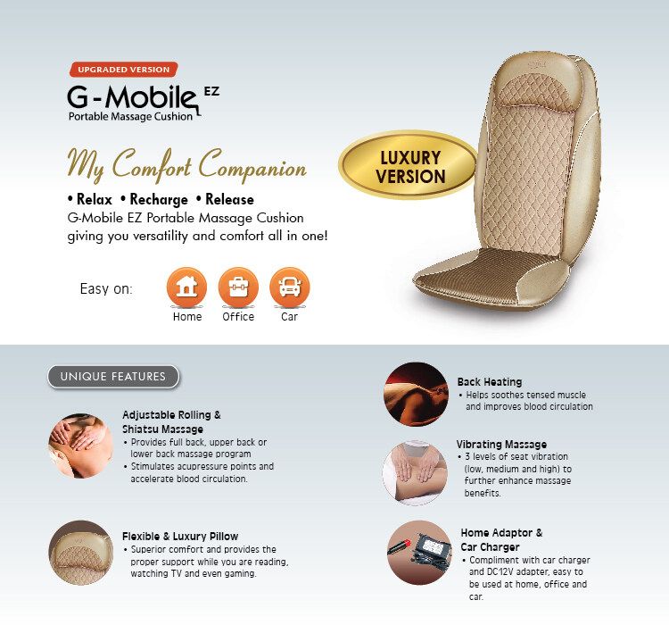 GINTELL G-Mobile LUX *GINTELL G-Mobile LUX Massage Cushion