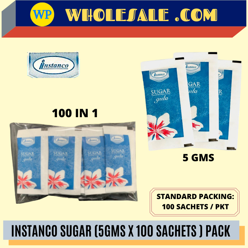 INSTANCO SUGAR SACHET 5gms /INSTANCO /Sugar /Sugar Sachet /Gula /5gms /10 IN 1 /INSTANCO Sugar Sachet