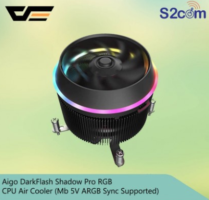Aigo DarkFlash Shadow Pro RGB CPU Air Cooler (Mb 5V ARGB Sync Supported)