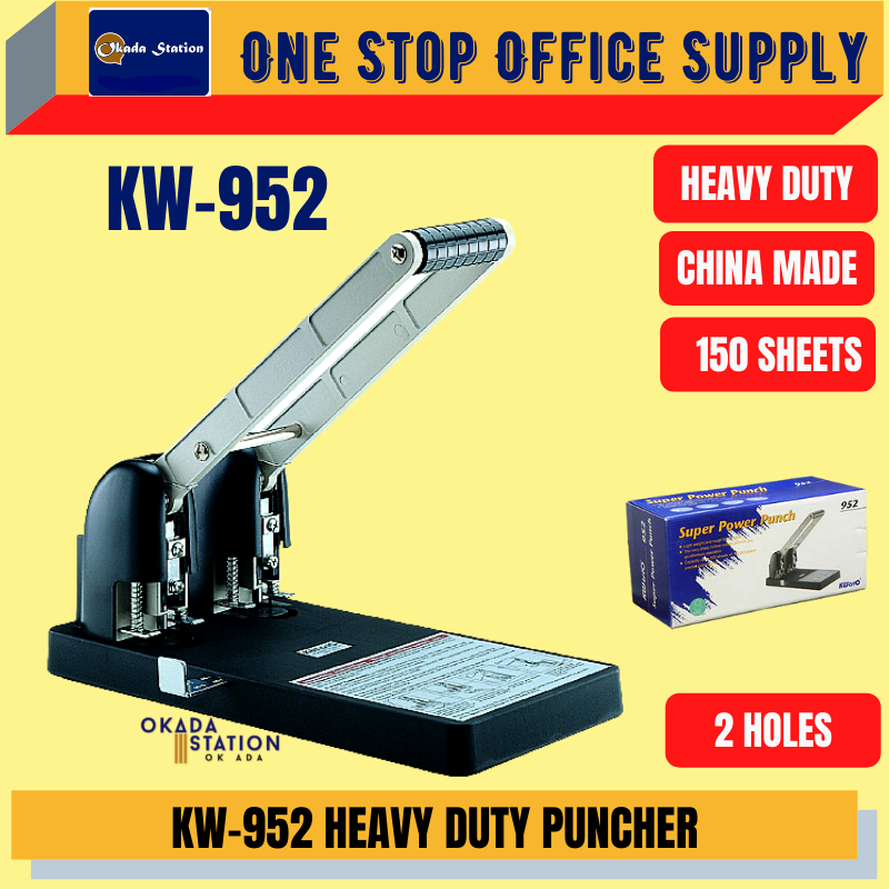 KW-952 HEAVY DUTY PUNCHER -150 SHEETS / KW-952 / HEAVY DUTY PUNCHER / PUNCHER / PENEBOK LUBANG