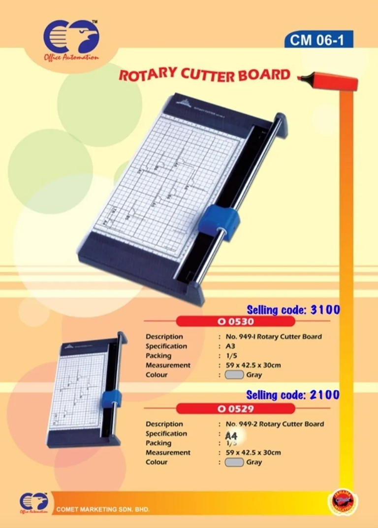 ROTARY CUTTER BOARD - A3 /PEMOTONG KERTAS