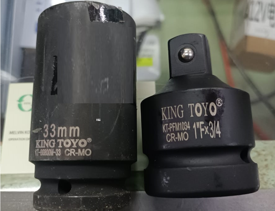 KING TOYO SHOCKWAVE IMPACT DUTY™ 1/2"DRIVE 33MM DEEP 6 POINT SOCKET