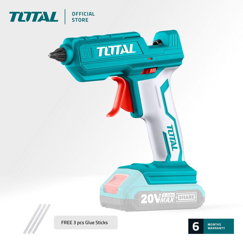 TOTAL TGGLI2001 LI-ION GLUE GUN (FREE 3 PCS GLUE STICKS.)