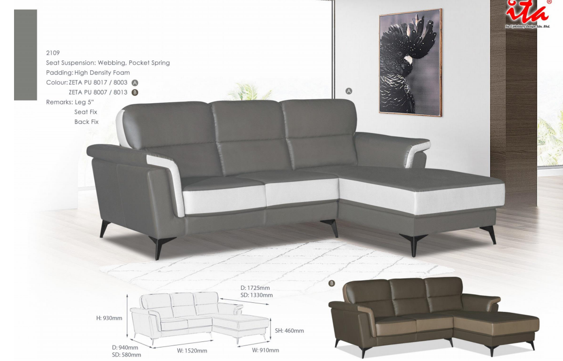 ITA OFFICE SOFA SET - 2109