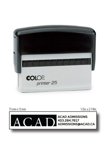 COLOP Self-Inking Text Stamp P25 14mm x 74mm