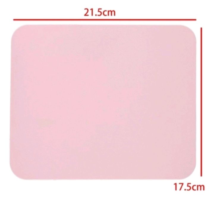 Mouse Mat Computer Mouse Silicone Gel Mouse Pad Ultra-thin Laptop Computer-Pink Colour