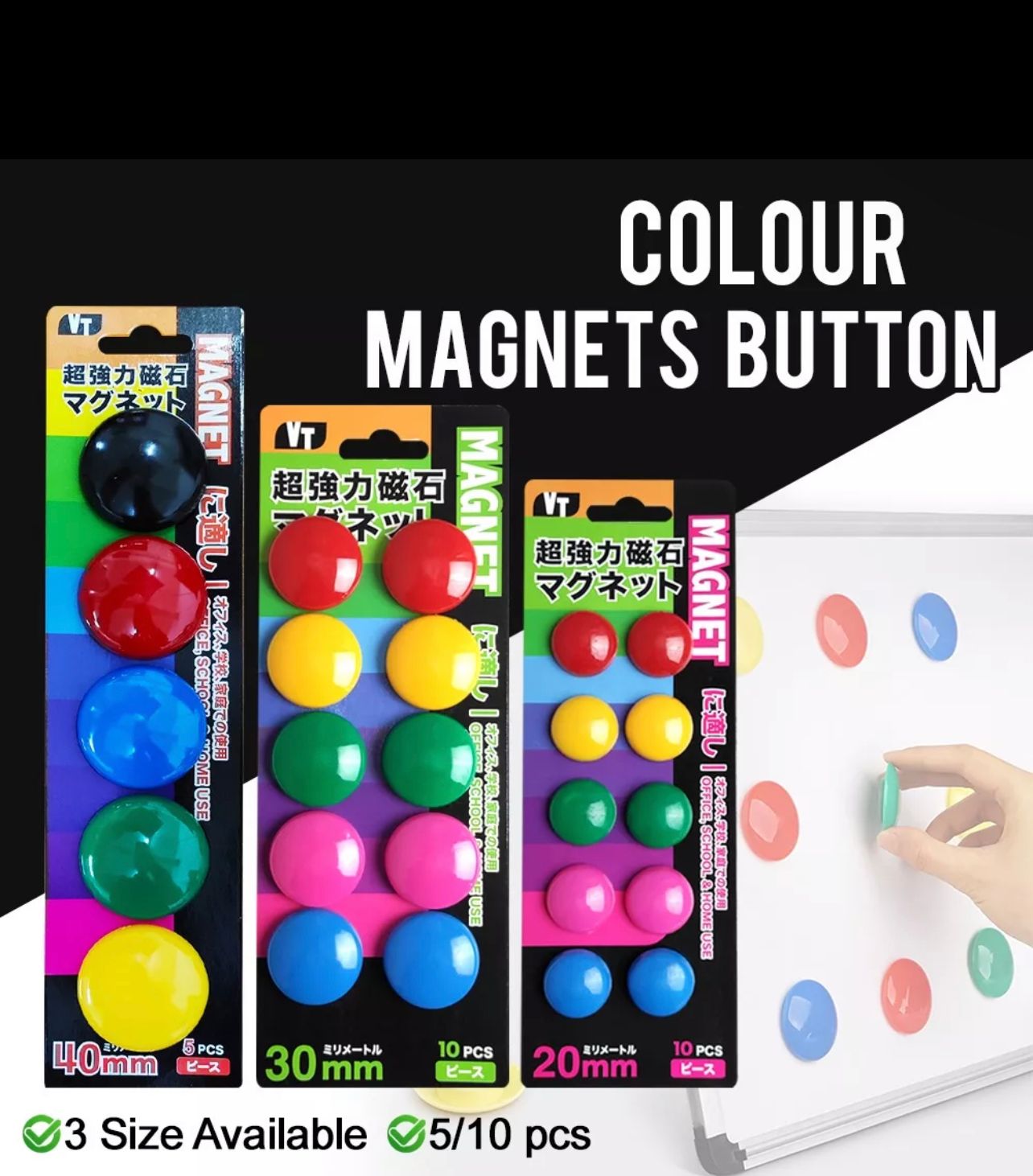 NA Magnet button color button for whiteboard