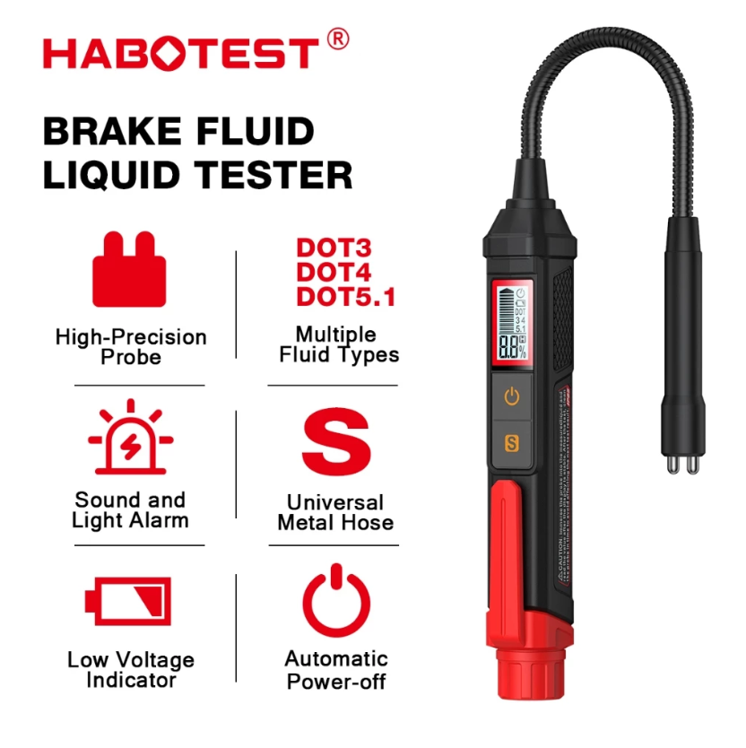 HABOTEST HT663L BRAKE FLUID LIQUID TESTER