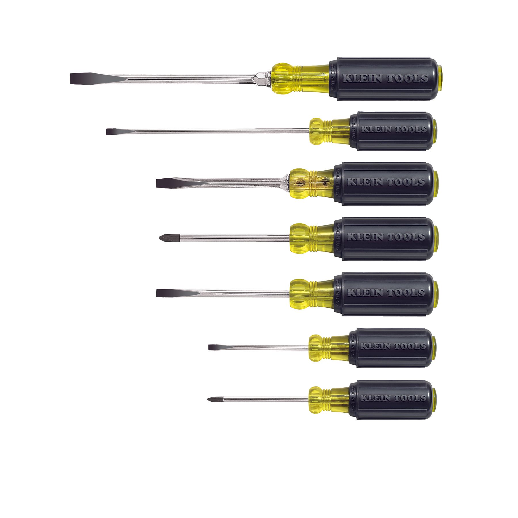 Klein Tools 85076 7 Piece Cushion-Grip Screwdriver Set