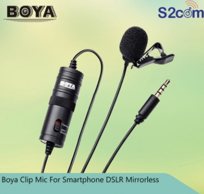 Boya Clip Mic For Smartphone DSLR Mirrorless (By-M1)