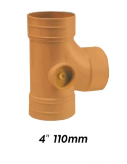 ATKC UPVC Underground Fittings Equal Single Branch 4" (110MM)
