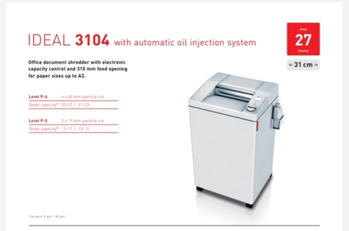 IDEAL 3104C with automatic oil injection system OCHA IDEAL 3104C with automatic oil injection system