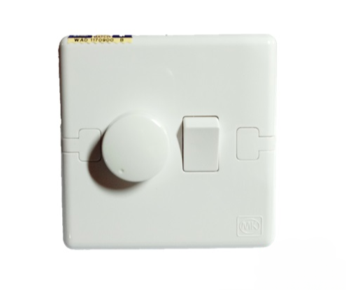 MK ECORE E8501 WHI 500W 1GANG 2WAY DIMMER (WHITE) (FLUSH)