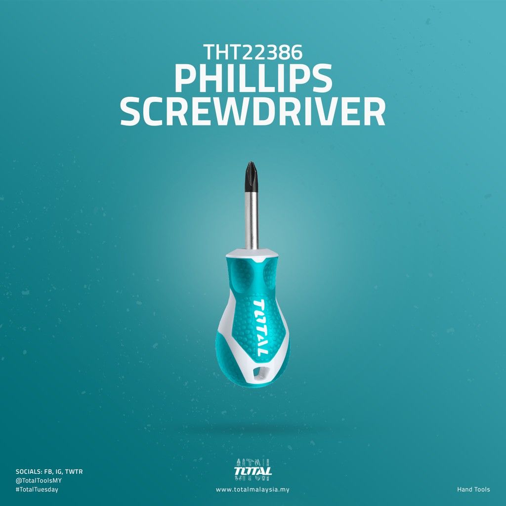 TOTAL PHILLIPS SCREWDRIVER (PH2 * 38MM) - THT22386