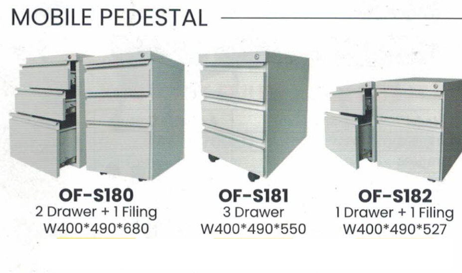 OFIS STEEL STORAGE MOBILE PEDESTAL
