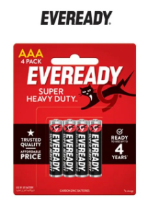 Eveready Super Heavy Duty AAA