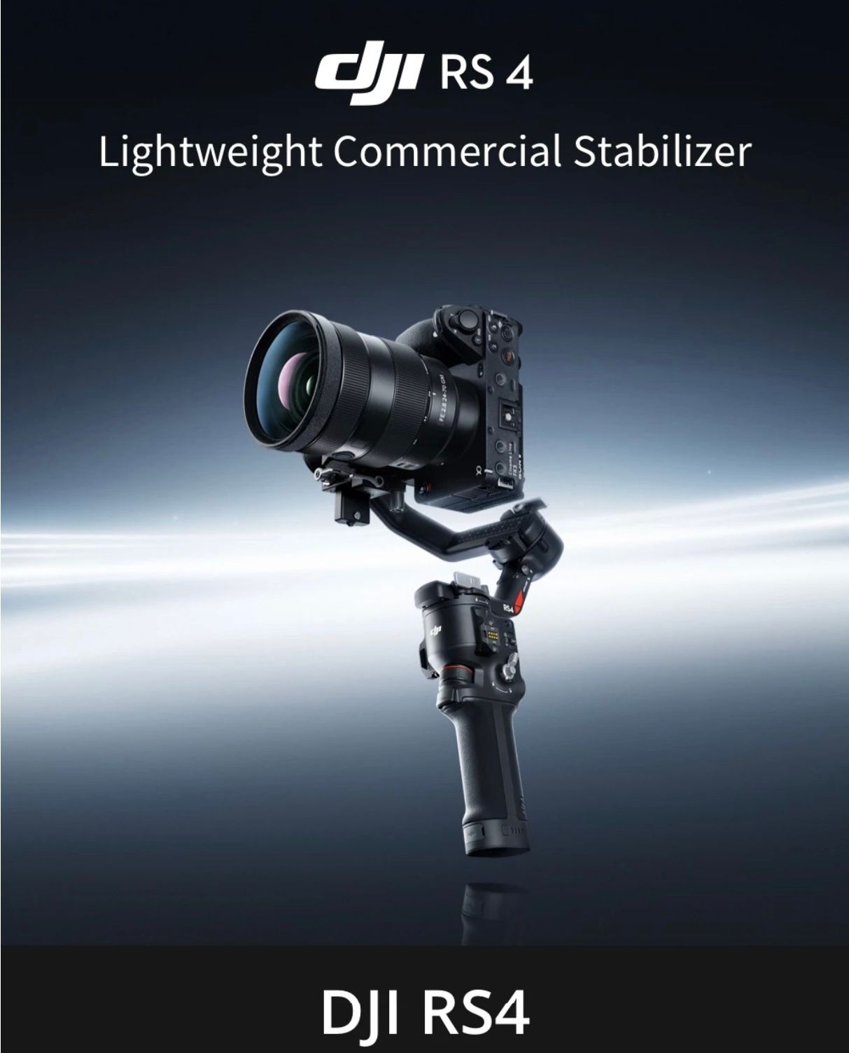 DJI RS 4-Gimbal Stabilizer | 2nd-Gen Native Vertical Shooting | Joystick Mode Switch for Zoom/Gimbal Control