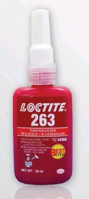 Loctite (Henkel) No. 262 & 263 - Threadlocker 50ml Free Delivery