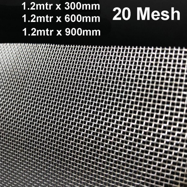 STAINLESS STEEL WIRE MESH SS 304 MOSQUITO NETTING 20 MESH LOOSE CUT MOSQUITO NET FOR WINDOWS DOOR