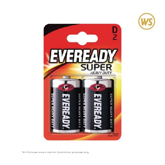EVEREADY SUPER HEAVY DUTY BATTERY - D (2 IN 1)