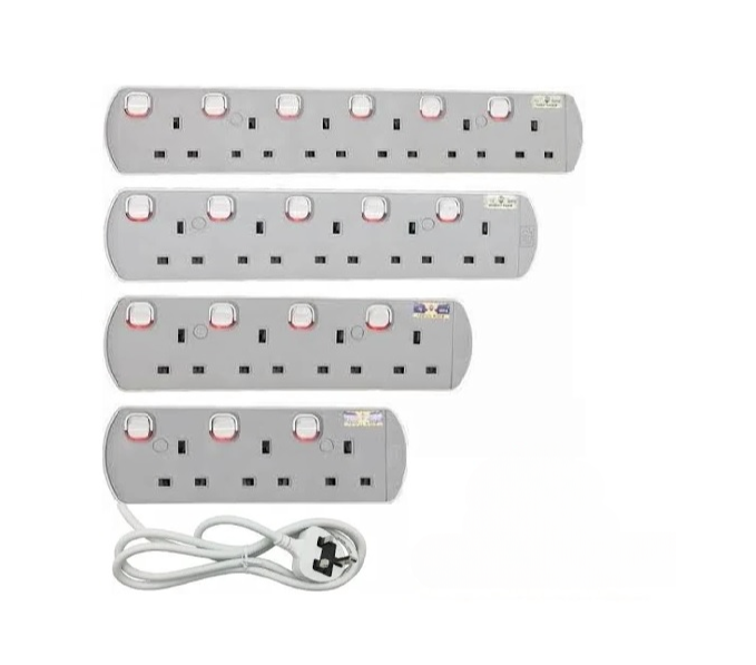UMS TS8 13A TRAILING SOCKET WITH NEON INDICATOR