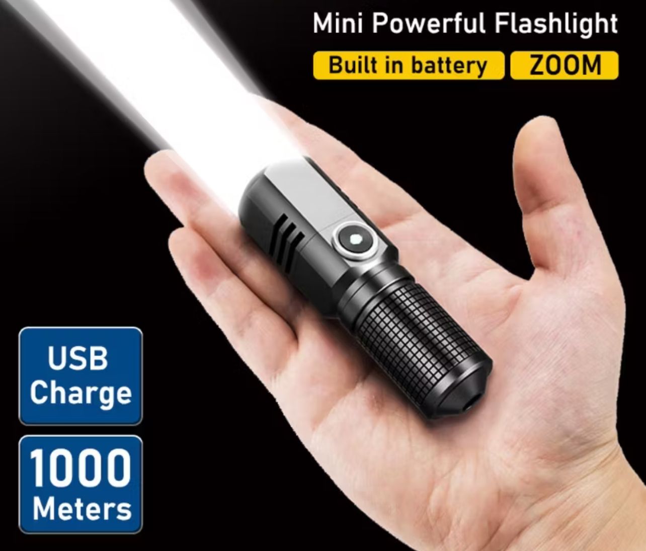 Flashlight Mini powerful led flashlight xhp50 built-in battery 3 modes usb rechargeable flashlight edc torch lamp flashlights