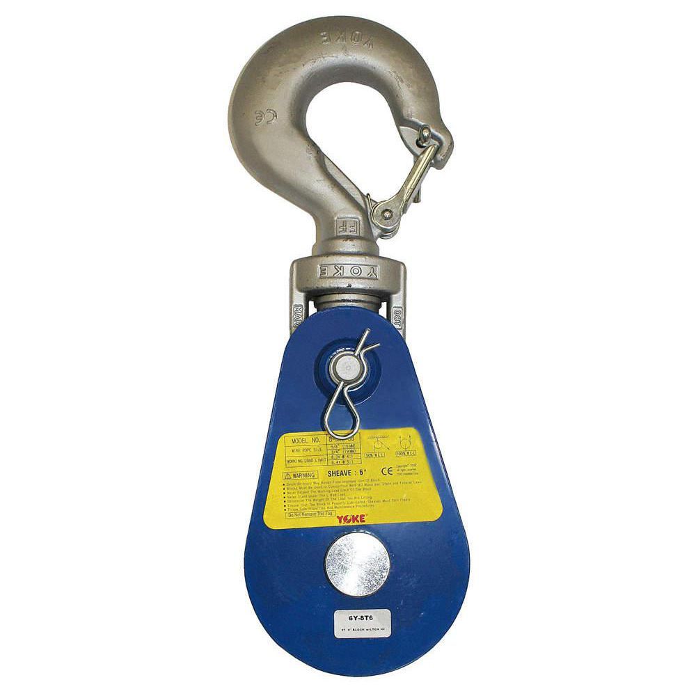 YOKE *YOKE 8-502-04 Snatch Block Swivel Hook 4 Ton Capacity