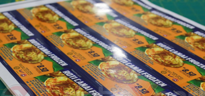 LABEL STICKER SIZE : 4CM X 2CM
