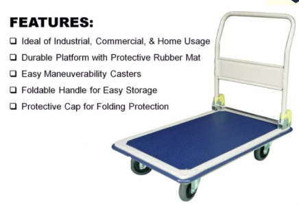 PH300 FOLDABLE PLATFORM HAND TRUCK TROLLEY HEAVY DUTY 300KG