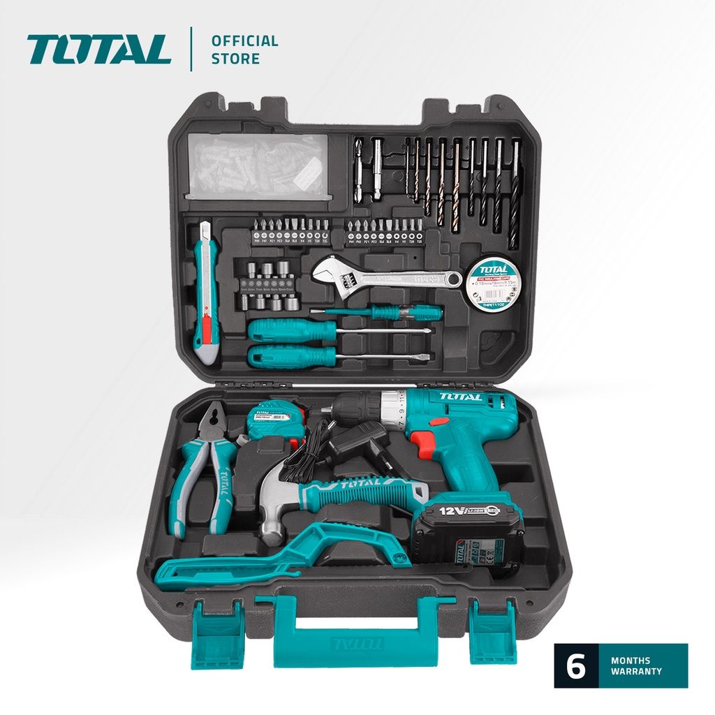 TOTAL THKTHP11282 128 PCS TOOLS SET