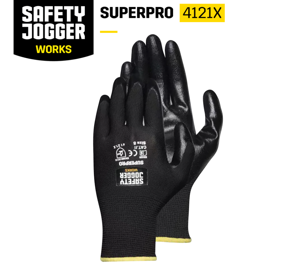 SUPERPRO SAFETY JOGGER POLYESTER GLOVES SUPERPRO 4121X