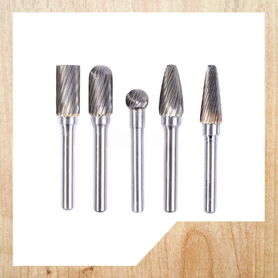 AUROUS 1 PIECE – TUNGSTEN CARBIDE BURR 3MM SHANK SINGLE CUT GRINDING BITS ROTARY FILE/MATA PORTING MATA KOREK