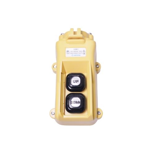 AUSPICIOUS ( HS-81 ) 10A 2 BUTTON 600VAC HEAVY DUTY HOIST PUSH BUTTON