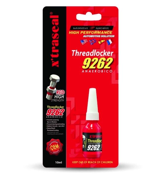 X'TRASEAL THREADLOCKER 9262 - RED (HIGH STRENGTH) 10ML
