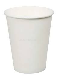 Plain White Paper Cup 90z