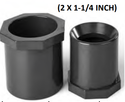 (DN50XDN32) 2 X 1-1/4 INCH PVC SCH 80 REDUCING BUSH SLIP ON TYPE